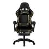 Deadskull, Computer Chair, Gaming Chair With Footrest And Headrest, Black And Green Camo01