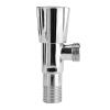 Geepas, Silver With Chrome Plated, Quick Turn Cartridge, 1X100 Angle Valve, GSW6113401