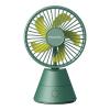 Moxedo Mini Portable Fan Desktop 5 Blade 3 Speed USB Rechargeable Battery With Fragrance Pad, Green, MX-DF01301