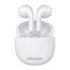 Moxedo True Wireless Earbuds S6, Bluetooth 5.3, 7 Hours Playing Time, 300mAh Charging Case, Touch Control, One Step Pairing, White, MX-TWS015-WH01