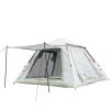 Green Lion GT6 Ultimate Camping Tent, Light Weight And Foldable Design, 5 Person Capacity, Windproof Rope, UV Protection, Ventilated Mesh, Beige, Camping Tent01