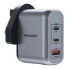 Moxedo Volton 2 PD GaN Charger 70W With 2 USB C Ports, 1 USB A Port, PPS PD 3.0 Wall Charger Adapter, MX-C04001
