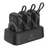 Moxedo Combo 3 x 10,000mAh Power Bank With Charging Dock 15W Power Delivery Wireless Charging With Built In Type C Cable, MX-PBH035-DS01