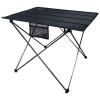 Green Lion Outdoor Foldable Table, Aluminum Alloy & 600D Oxford Fabric Material, 25 kg Load Capacity, Storage Bag Included, Anti-Slip Feet - Black01
