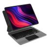 Moxedo Magic Wireless Keyboard With Smart Multi Touch Trackpad USB C Charging Port RGB Backlight With Leather Back Case Compatible For iPad 13 Air 2024, iPad 12.9 Pro, ‎KB011-13AI01
