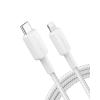 Anker 322 USB C to Lightning Cable 3ft Braided White, A81B5H2101