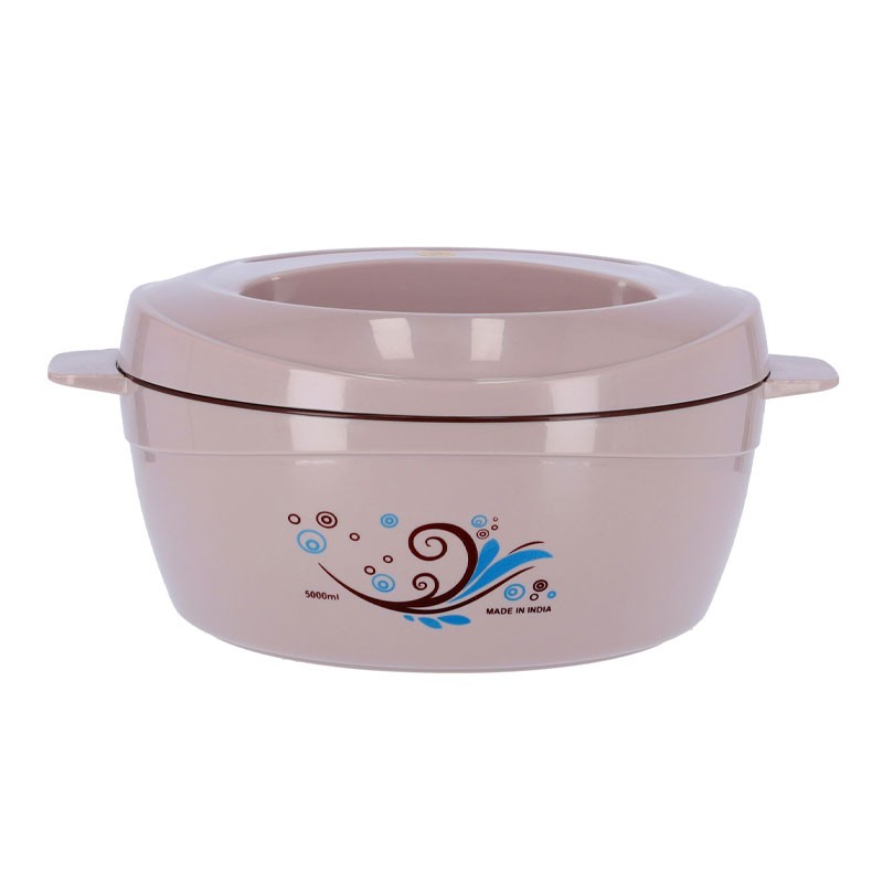 Royalford, Stainless Steel Interior Hot Pot with Twist Lock, Dishwasher Safe, Hot Food Storage Containers And Warmers, 5000ML Deluxe Insulated Casserole, RF9727 