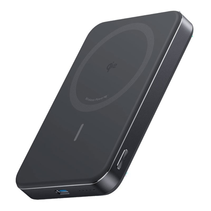 Anker MagGo Ultra Slim 10000mAh Qi2 Certified 15W Wireless Power Bank, Black, A1664H11 