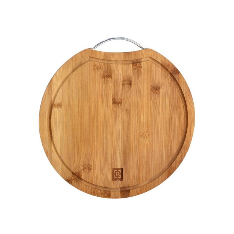 Royalford 36x35X1.6 Bamboo Round Cutting Board