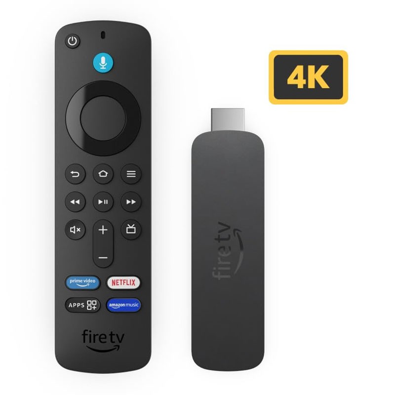 Amazon Fire TV Stick 4K Streaming Device, Ultra Cinematic 4K streaming, Supports WiFi 6, Dolby Vision,Atmos, HDR10 Plus, Alexa Compatible Fire TV Stick