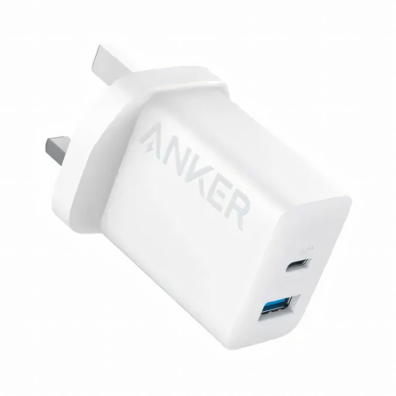 Anker Select 2 Port, 20W High Speed Charger, White, A2348K21