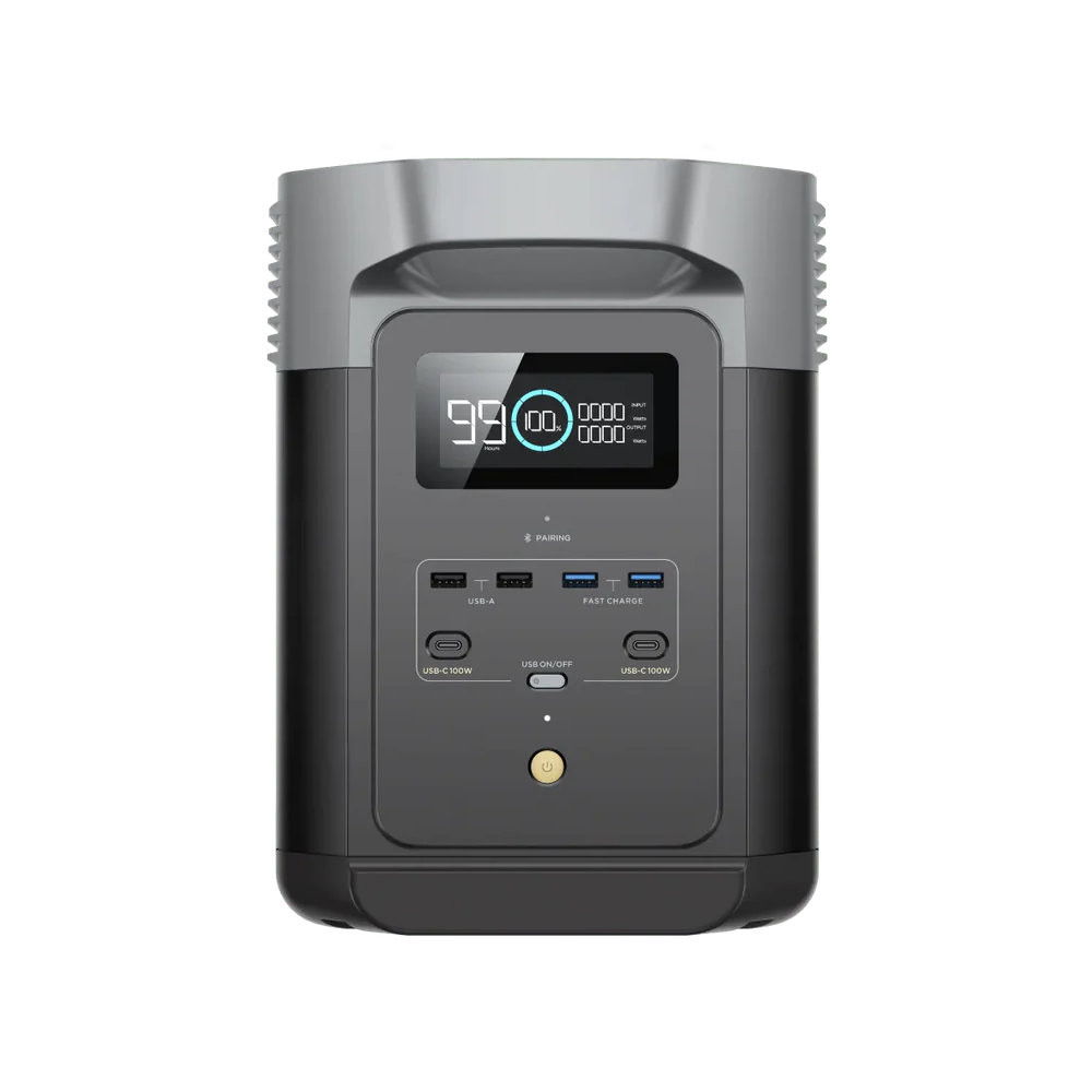 EcoFlow DELTA 2 Portable Power Station, 1024Wh LiFePO4 Battery, 1800W Output, Fast Charging, Smart App Control, EFD330