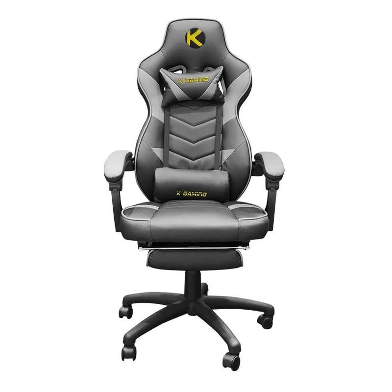 Gaming Chair With Headrest And Lumbar Pillow And Footrest