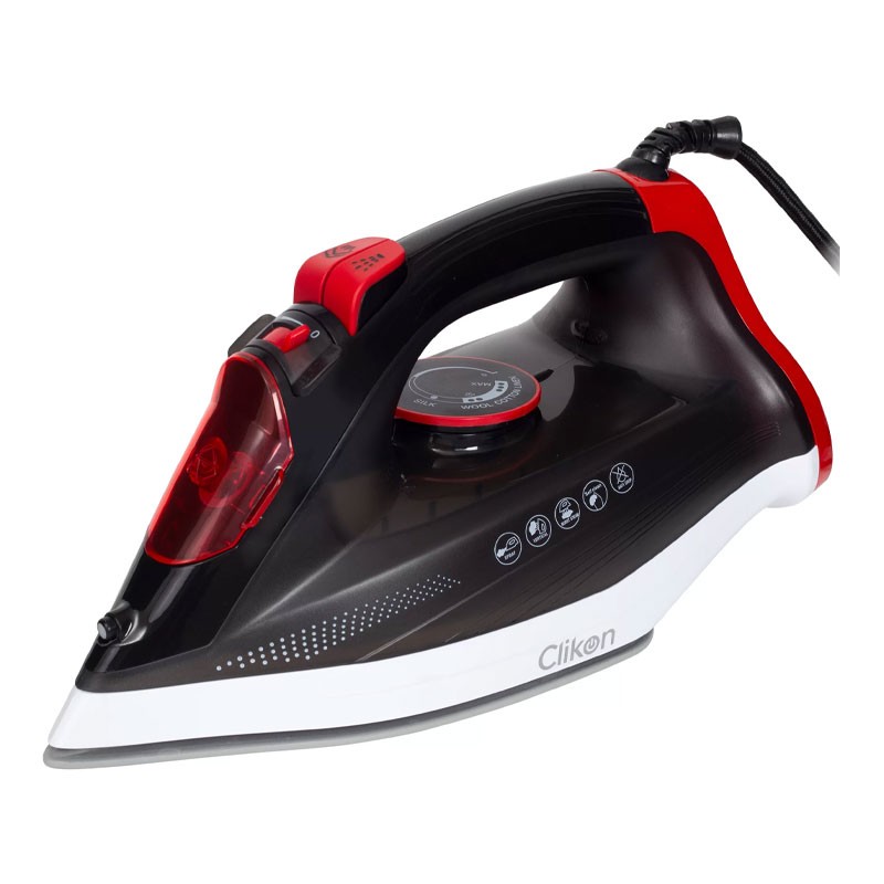 Clikon, Over Heat Protection, Self Cleaning Function, Steam Iron With Ceramic Coated Steam Plate, CK4128