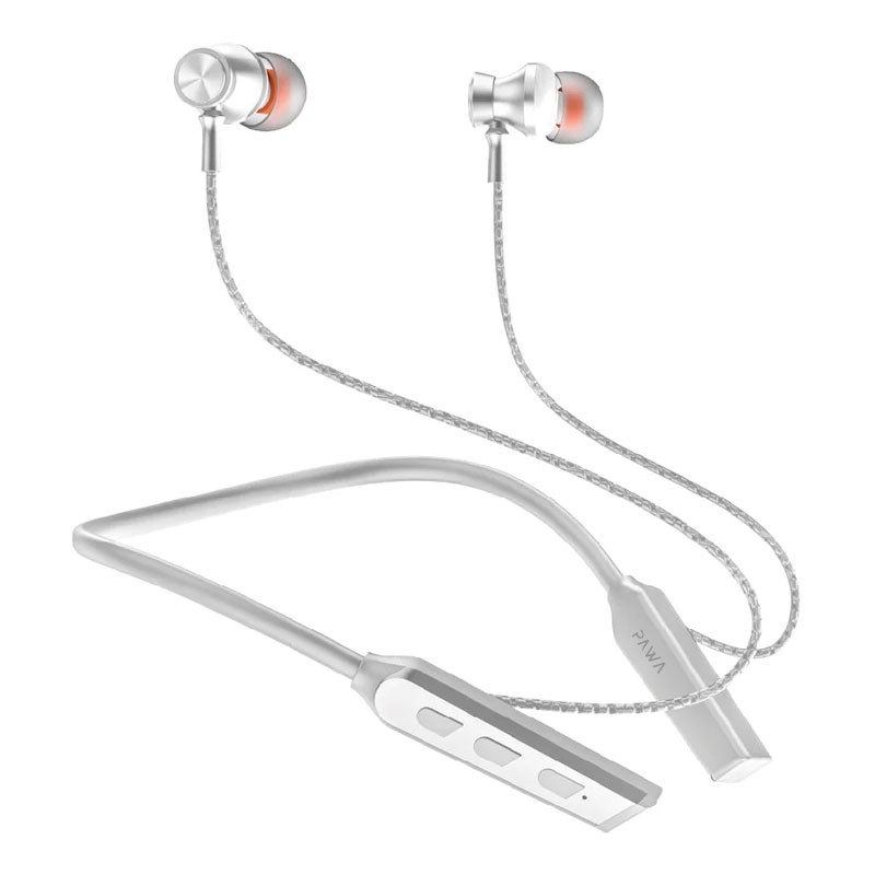 Pawa Claro ENC Bluetooth Wireless Neckband With Voice Modulation, Crystal Sound Clarity, Grey