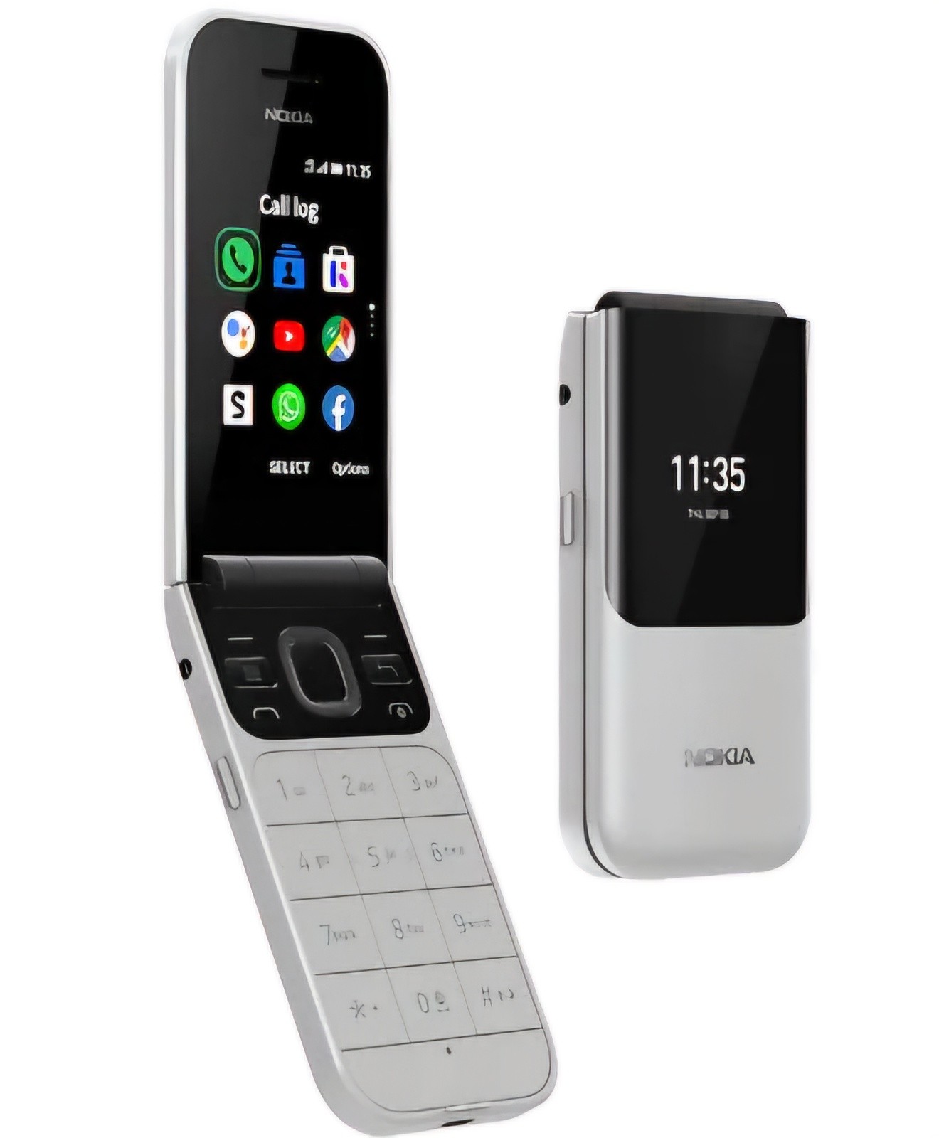 Nokia 2720 Flip, 1500mAh Battery, Dual SIM, 4G Mobile Phone