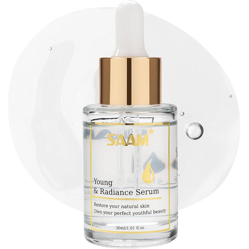 SAAM Young Serum for with Arigeline & Hyaluronic Acid, Face Serum for Anti-Aging, Wrinkles & Sagging Skin, Youthful Appearance & Radiant Skin 30ml