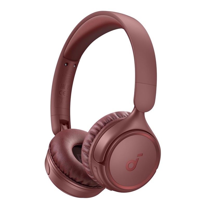 Anker Soundcore H30i, 40mm Pure Bass Drivers, 70 Hrs Battery, Foldable Design, App Connectivity, Dual connection, Wireless Bluetooth OnEar Headphone, Red, A3012H91