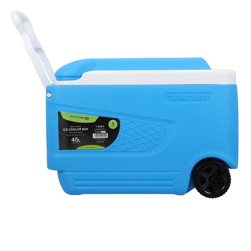 Royalford 45L Insulated Trolley Ice Cooler Box 1X1