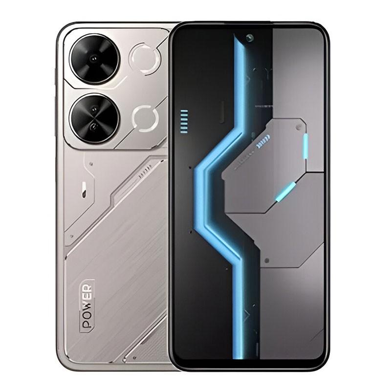 Itel P65, 4GB RAM, 128GB Storage, 6.7 Inch 120Hz IPS LCD Display, 5000mAh Battery With 18W Fast Charging, 50MP Rear Camera, Dual SIM, Android Smartphone, Cyber Titanium