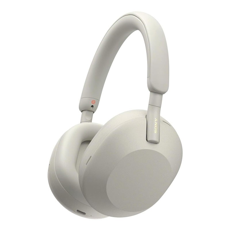Sony WH-1000XM5, Up To 40 Hours Battery, Carrying Case, Best Active Noise Cancelling Wireless Bluetooth Over Ear Headphones With Mic For Clear Calling, White