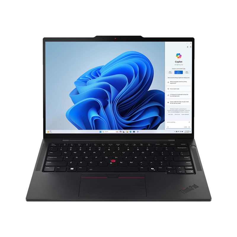 Lenovo ThinkPad T14 Gen5, 21ML000FGR, Intel Core Ultra 7 155U, 12C, Integrated Intel Graphics, 16 RAM, 1TB SSD, 14 WUXGA Antiglare Display, Black Laptop