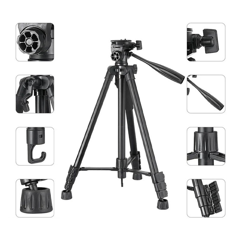 Rtako VT-860S, Remote Control, 170cm Carbon Steel Photography Tripods For Camera And Mobiles