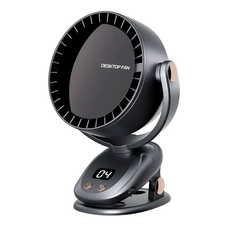 Portable Smart Fan Overheating Protection 6 Seed Control Smart Oscillating Head Brushless Desktop Fan
