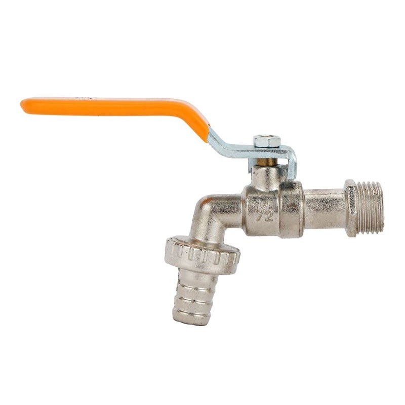 Krypton, Solid Metal Lever Handle With Ball Valve Cartridge, Wall Mounted Tap And Zinc Plated, Drain Cock, KNSW6350