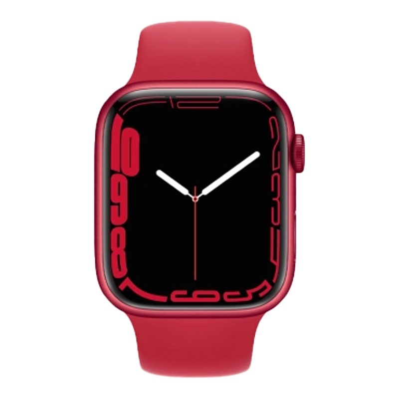 Apple Watch Series 7, GPS, 41mm, Red Aluminium Case, Wireless charging, Water resistant Smart Watch