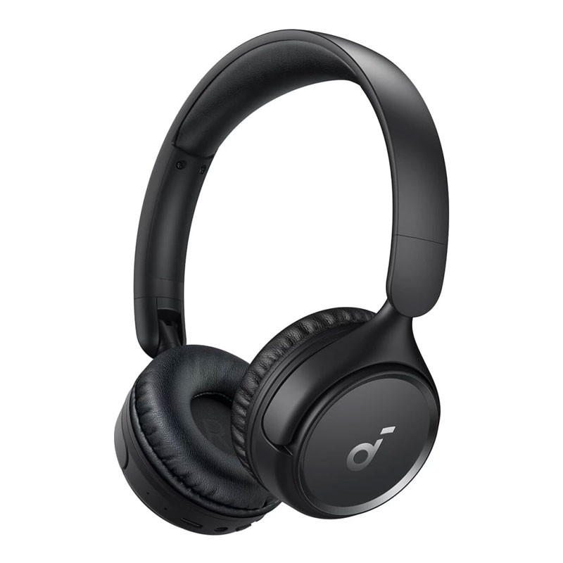 Anker Soundcore H30i, 40mm Pure Bass Drivers, 70 Hrs Battery, Foldable Design, App Connectivity, Dual connection, Wireless Bluetooth OnEar Headphone, Black, A3012H11