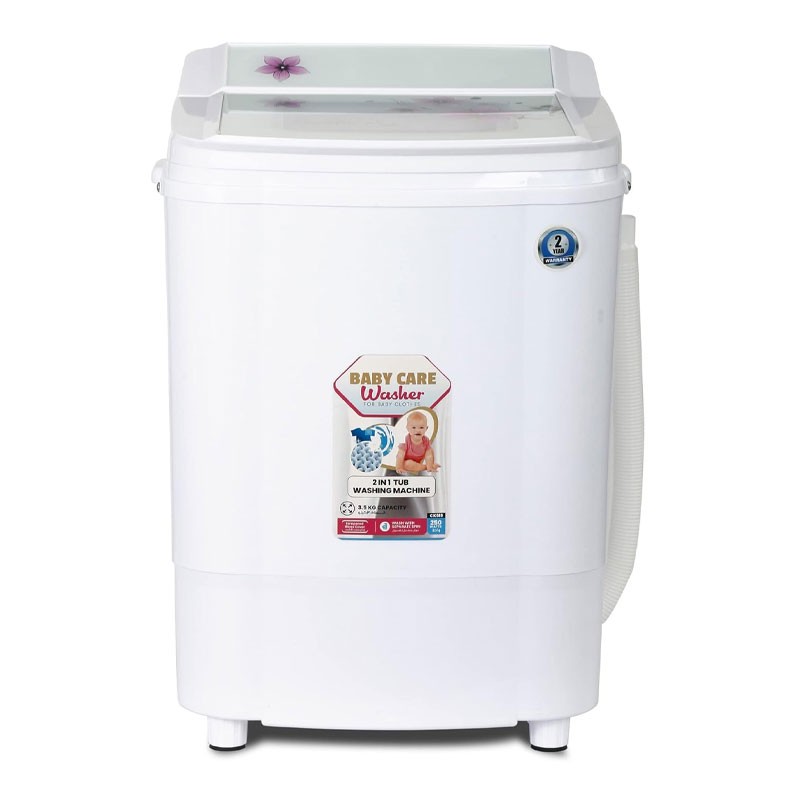 Clikon 2 In 1 Top Load 3.5Kg Washing Machine With Knob Control, CK618