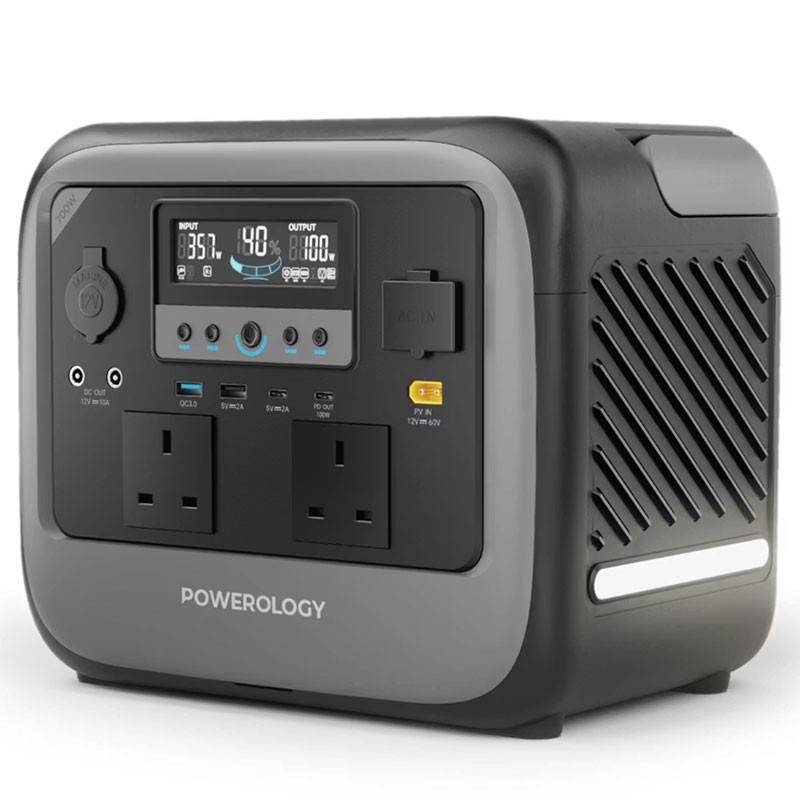 Powerology Pater II Portable Power Station 700W 472.5Wh with PD 100W