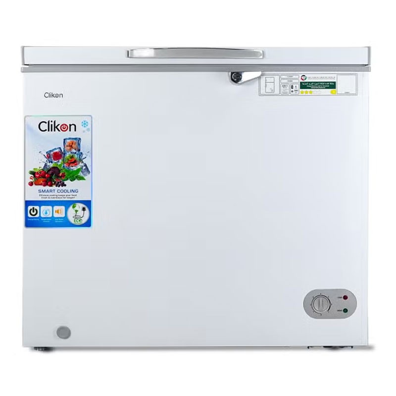 Clikon, 3 Star Energy Ratings, Adjustable Thermostat, Removable Storage Basket, Aluminium Inner Wall, 200L Chest Freezer, CK6008