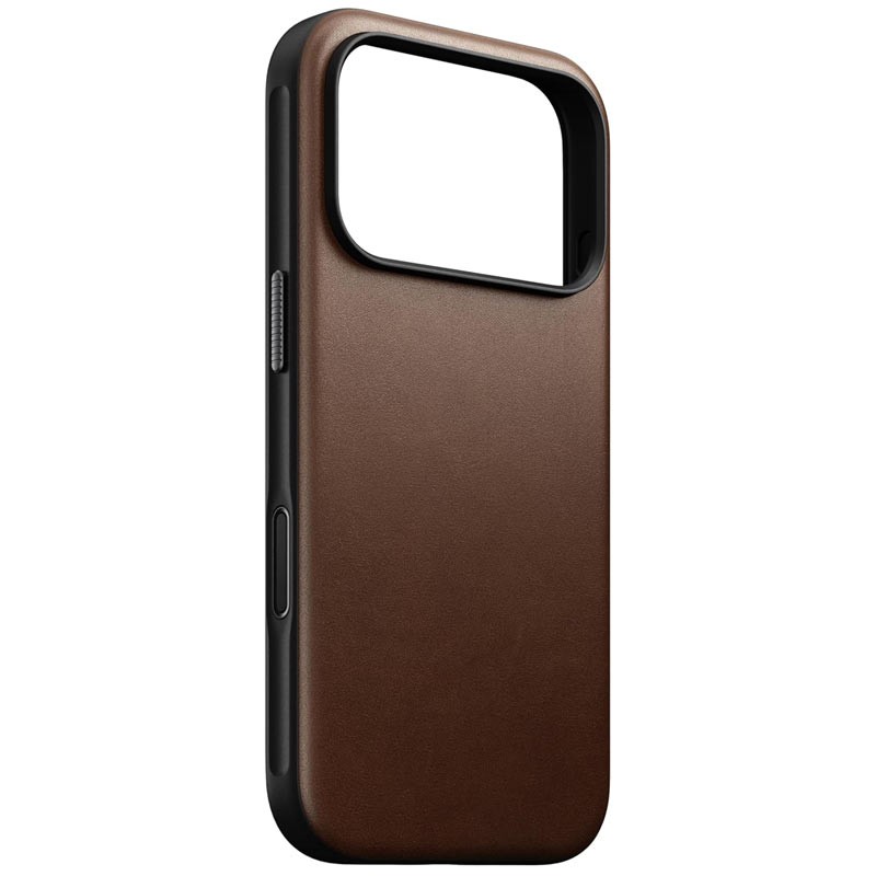 Nomad Magnetic Leather Back for Apple iPhone 17 Pro Max, Horween Leather, Brown
