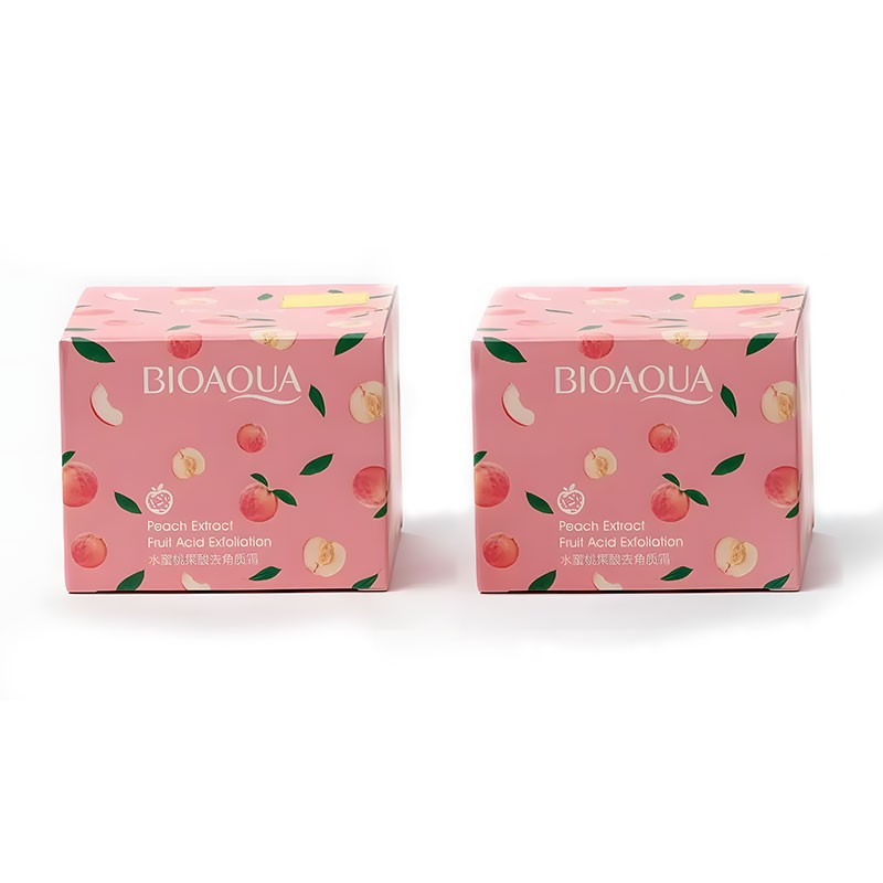 2 Pcs Bioaqua Honey Peach Exfoliating Cream combo