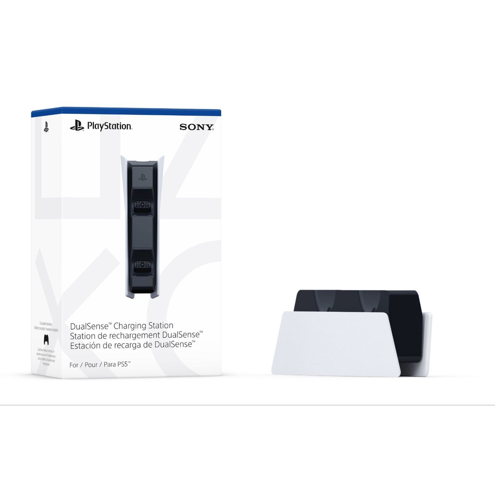 PlayStation DualSense Charging Station, Dual Controller Fast Charging Dock, White, PLAY585