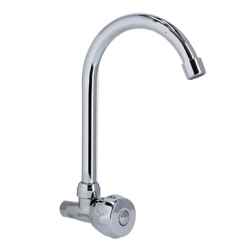 Krypton Solid Metal Chrome Finish Wall Mounted Sink Knob Tap, KNSW6208 