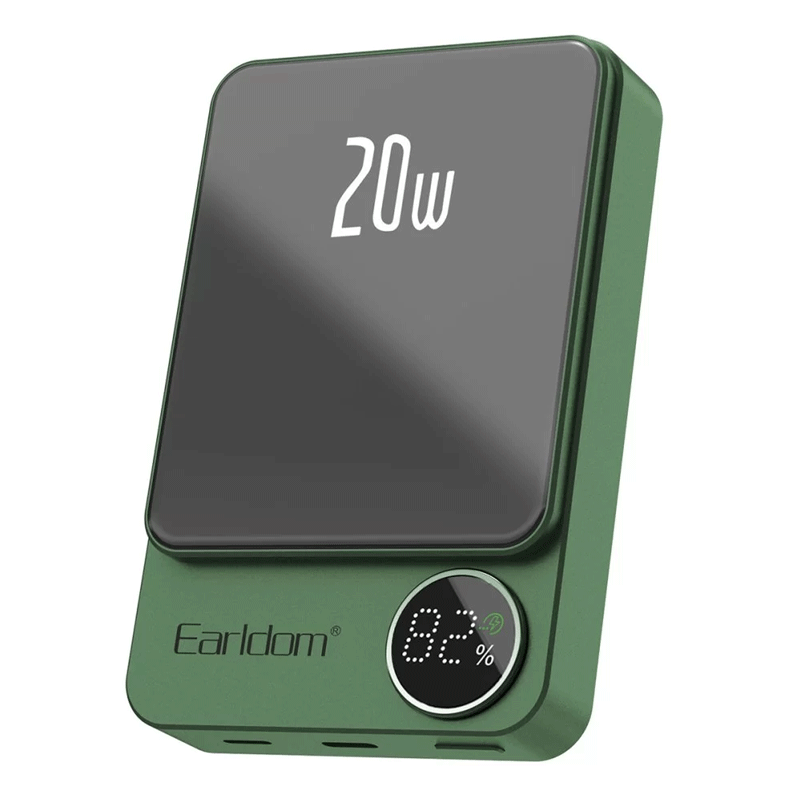 Earldom 10000mAh Wireless Power Bank 20W Magnetic Mini Fast Charger 