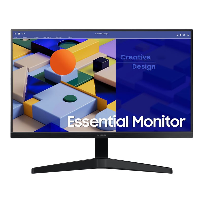 Samsung Essential Monitor S3 S31C, 27 Inch FHD IPS 75Hz Refresh Rate Display, Flicker Free, Eye Saver Mode, FreeSync, Game Mode, Flat Monitor, LS27C310EAMXUE