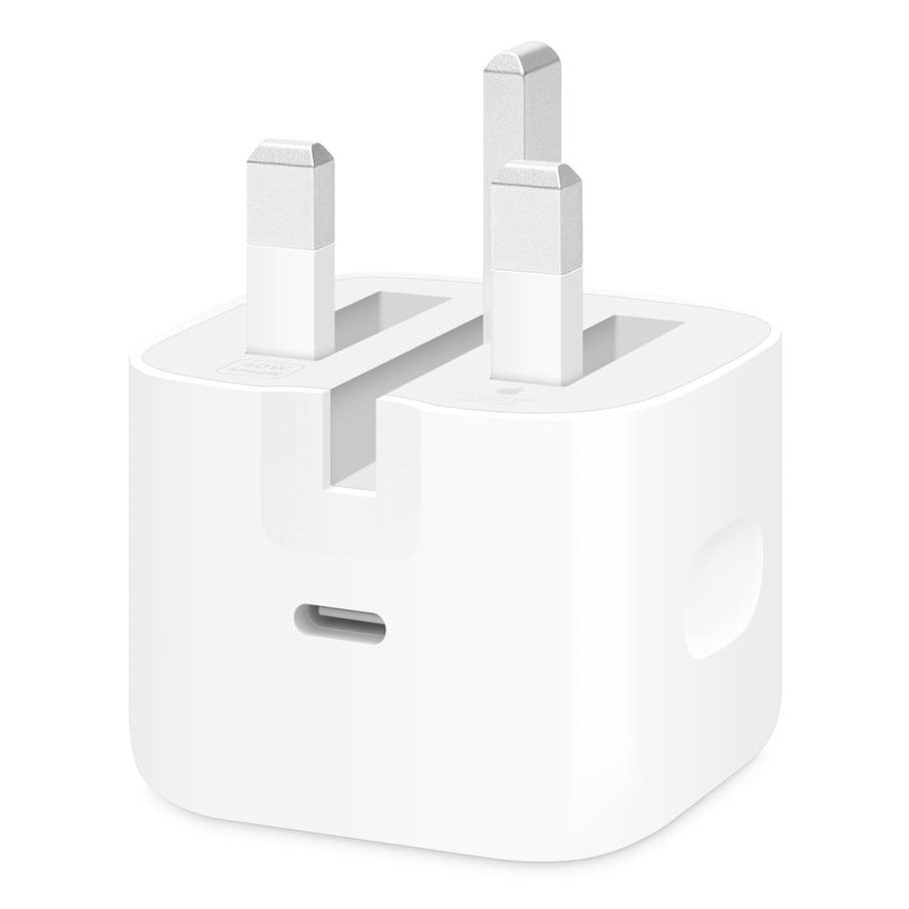 Apple USB-C Power Adapter, 40W Fast Charging, Dynamic Power, MGTV4B/A