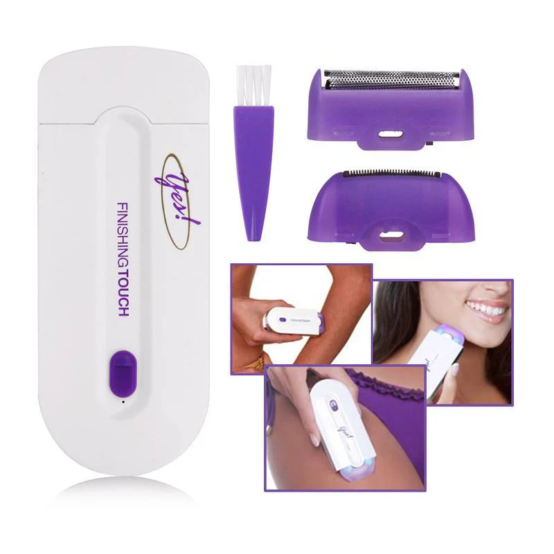 2 in 1 Portable Professional Painless USB Rechargeable Fast Hair Removal Trimmer