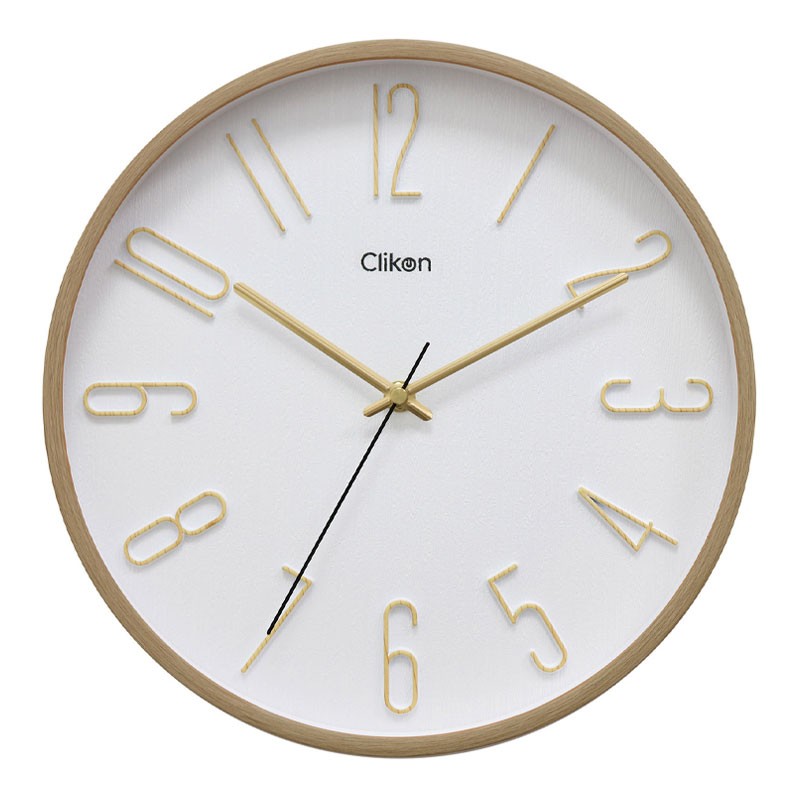 Clikon 12 Inch Round Wall Clock, CK1123