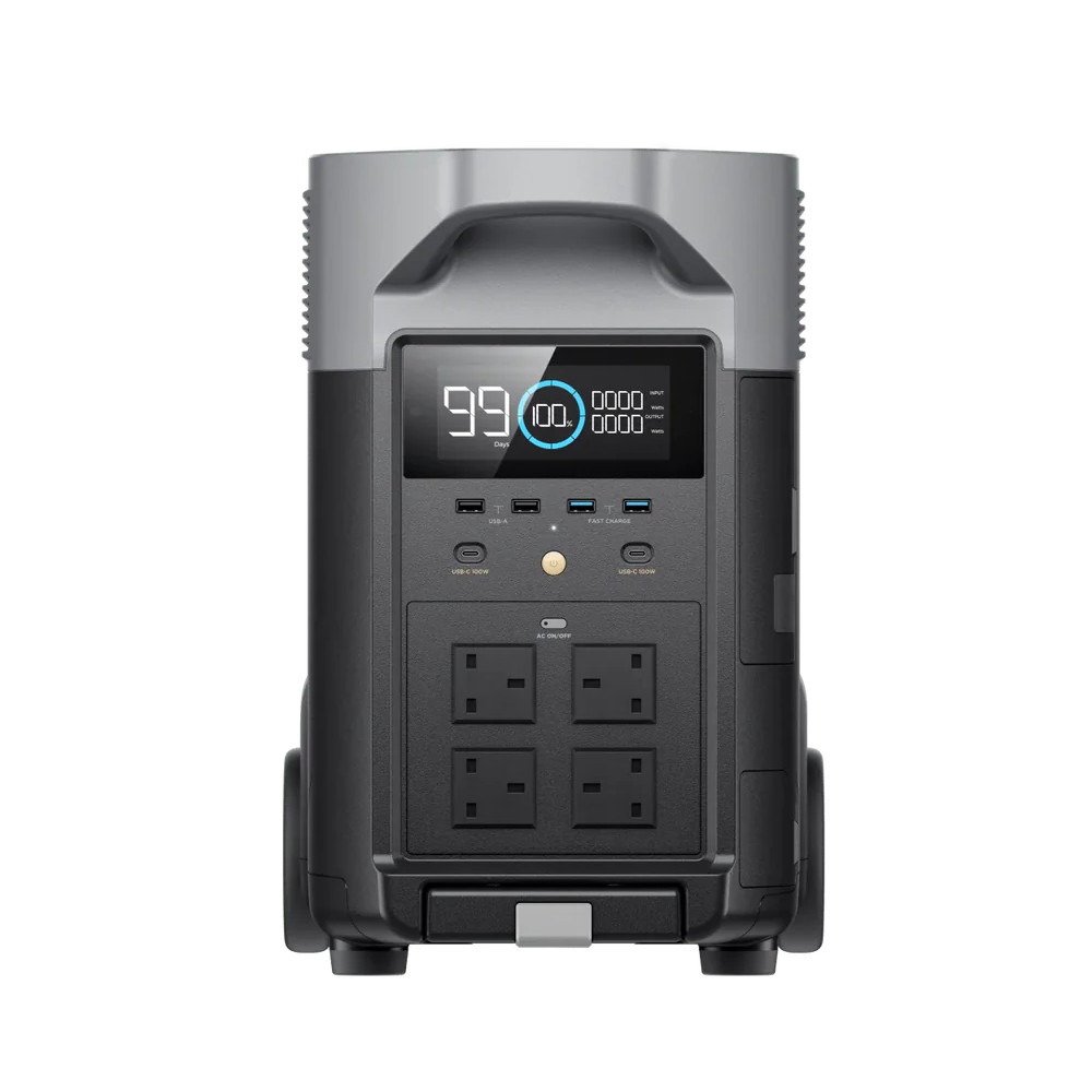 EcoFlow DELTA Pro Portable Power Station, 3600Wh LiFePO4 Battery, 3600W Output, Expandable 25kWh, Fast Charging