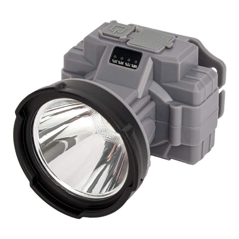 Geepas, 3W, Lithium Battery And Easy To Use, Compact, Portable And Light Weight Design, Strong And Low Light, Rechargeable LED Headlamp, GHL51094