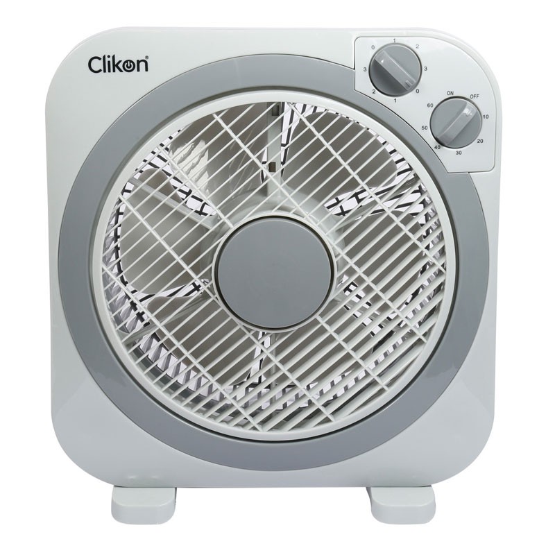 Clikon, 3 Speed Control, Powerful Copper Motor, 1 Hour Timer, 10 Inch Box Fan, CK2215