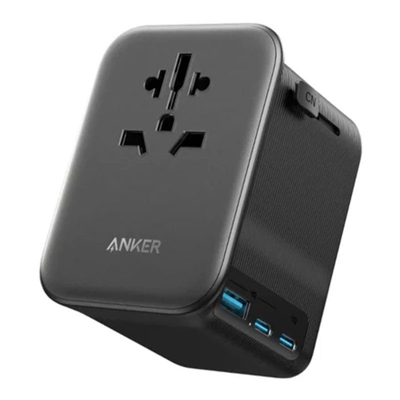 Anker 65W Multi Port Travel Charger With 2 USB Ports And 2 Type C Ports, Black, A9213