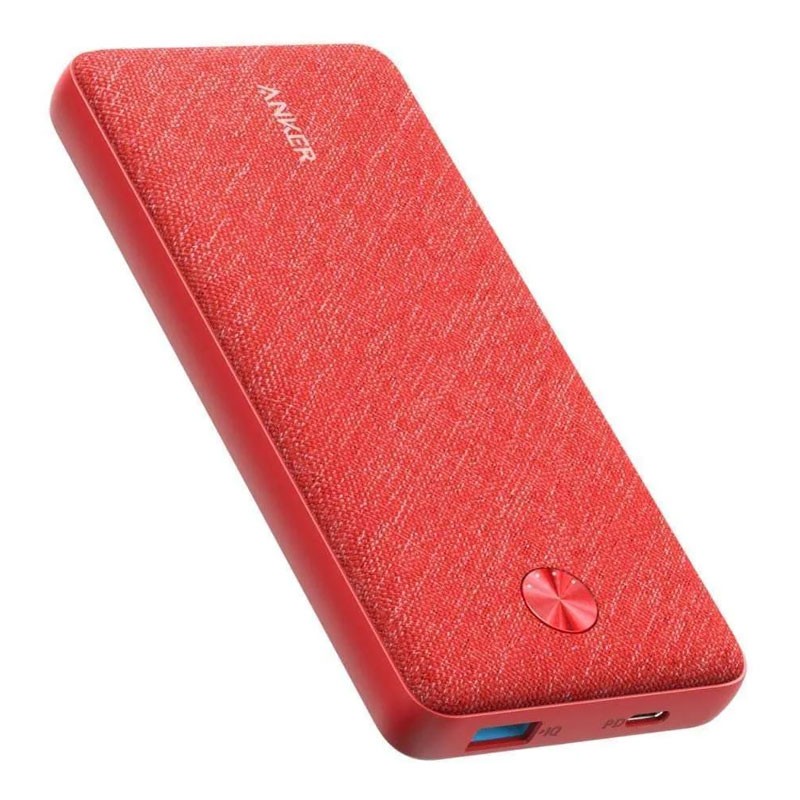 Anker PowerCore Metro Essential 20000mAh 20W PD Power Bank, Fabric Red, A1287H92