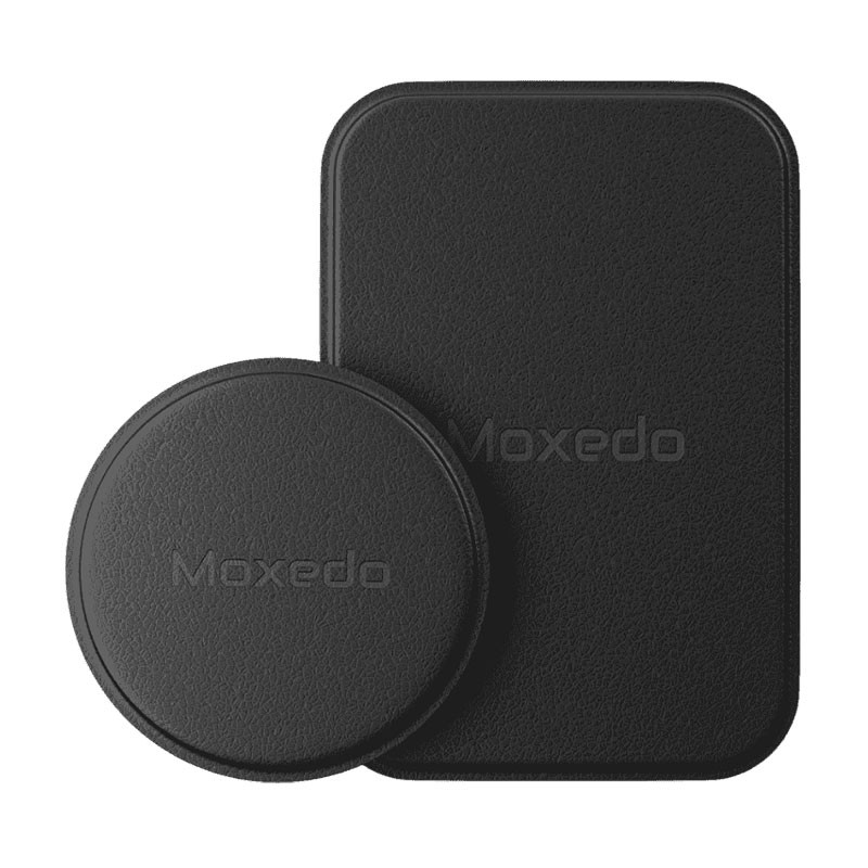 Moxedo Universal Metal Plates Replacement For Phone Holder Adhesive Thin Magnetic Mounts 1 Rectangle And 1 Round Compatible For All Mobiles, ‎MX-CM053