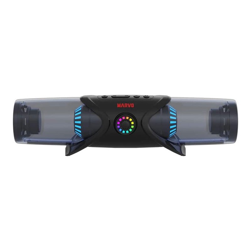 Marvo RGB Bluetooth Speaker, Wireless Stereo Portable Gaming Soundbar, SG-100